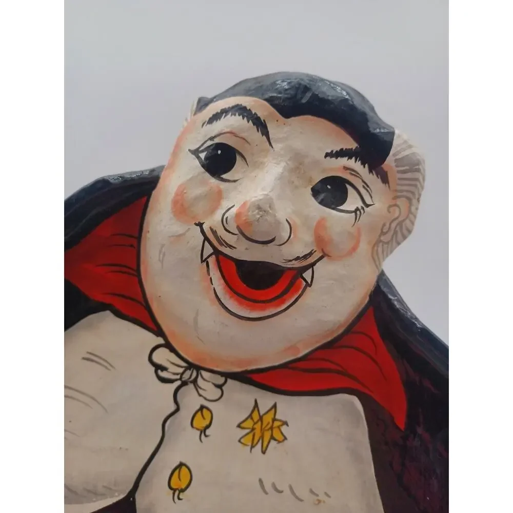 Vtg Halloween Dracula Vampire Holiday Tray Paper Mache Fitz and Floyd NOTE